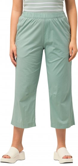 Ulla Popken Cropped Ruby Fit Pants Moss Green - Naisten farkut ja housut isot koot - 