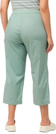 Ulla Popken Cropped Ruby Fit Pants Moss Green - Naisten farkut ja housut isot koot - 