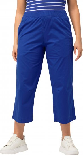 Ulla Popken Cropped Ruby Fit Pants Blue - Naisten farkut ja housut isot koot - 