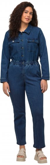 Ulla Popken Denim Boiler Suit Blue Denim - Naisten farkut ja housut isot koot - 