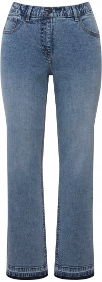 Ulla Popken Wide Leg Stretch Fit Mandy Jeans Light Blue Denim - Naisten farkut ja housut isot koot - 