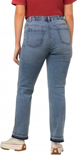 Ulla Popken Wide Leg Stretch Fit Mandy Jeans Light Blue Denim - Naisten farkut ja housut isot koot - 