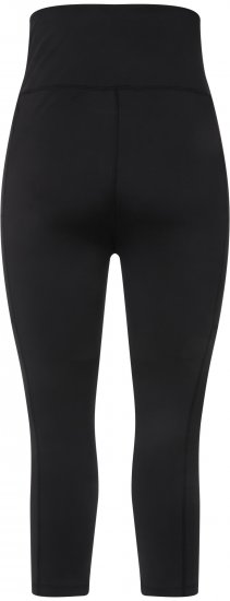 Ulla Popken Cropped High Waisted Leggings Black - Naisten farkut ja housut isot koot - 