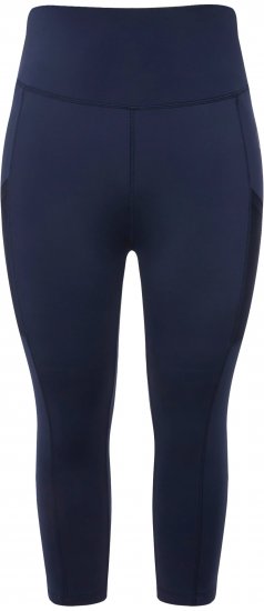 Ulla Popken Cropped High Waisted Leggings Navy - Naisten farkut ja housut isot koot - 