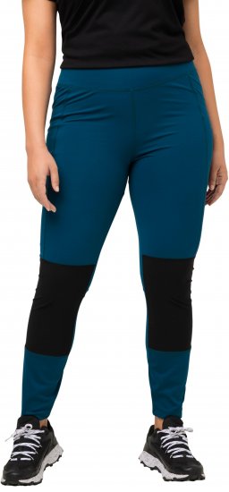 Ulla Popken High Waisted Hiking Leggings Blue - Naisten farkut ja housut isot koot - 