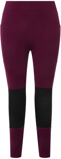 Ulla Popken High Waisted Hiking Leggings Purple - Naisten farkut ja housut isot koot - 