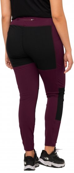 Ulla Popken High Waisted Hiking Leggings Purple - Naisten farkut ja housut isot koot - 