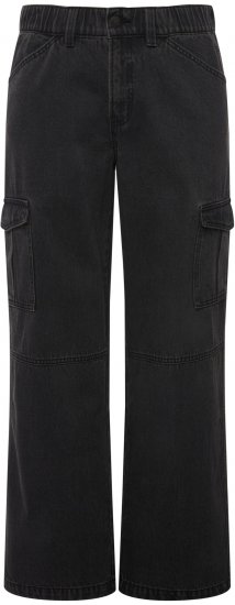 Ulla Popken Mandy Cargo Jeans Black - Farkut & Housut Isoissa Koissa – Plus Size - 