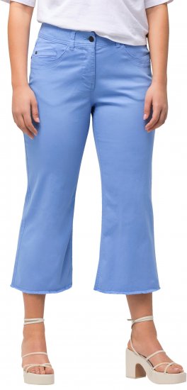 Ulla Popken Mary Crop Jeans Cloud Blue - Farkut & Housut Isoissa Koissa – Plus Size - 