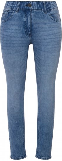 Ulla Popken Distressed Wash Jeans Blue - Naisten farkut ja housut isot koot - 