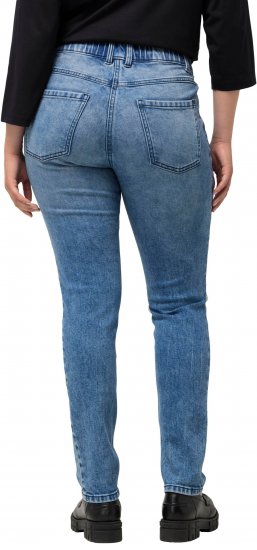 Ulla Popken Distressed Wash Jeans Blue - Naisten farkut ja housut isot koot - 