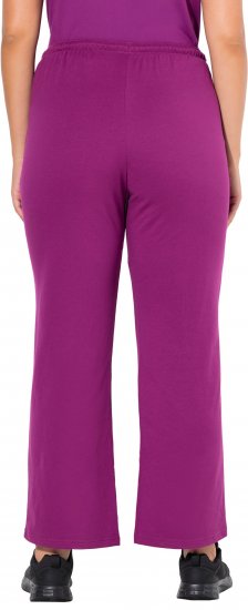 Ulla Popken Straight Leg Joggers Purple - Farkut & Housut Isoissa Koissa – Plus Size - 