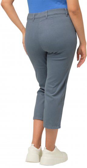 Ulla Popken Cropped Stretch Fit Mony Pants Light Sapphire - Farkut & Housut Isoissa Koissa – Plus Size - 