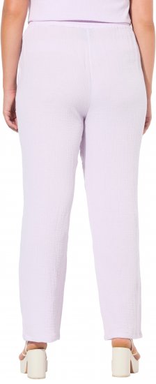 Ulla Popken Muslin Pull On Pants Purple - Naisten farkut ja housut isot koot - 