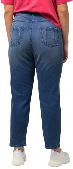 Ulla Popken Rhinestone Detail Stretch Fit Skinny Jeans Blue Denim - Naisten farkut ja housut isot koot - 