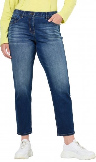 Ulla Popken Boyfriend Jeans Blue Denim - Naisten farkut ja housut isot koot - 