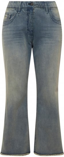 Ulla Popken Fringed Leg Mandy Jeans Blue - Naisten farkut ja housut isot koot - 