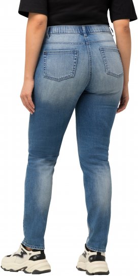 Ulla Popken Distressed Stretch Fit Sarah Jeans Blue - Naisten farkut ja housut isot koot - 