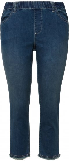 Ulla Popken Cropped Narrow Leg Jeans Blue Denim - Farkut & Housut Isoissa Koissa – Plus Size - 
