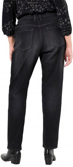 Ulla Popken Decorative Seam Boyfriend Jeans Dark Teal - Farkut & Housut Isoissa Koissa – Plus Size - 