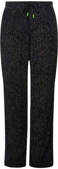 Ulla Popken Speckled Crepe Pull On Pants Black - Naisten farkut ja housut isot koot - 