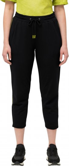 Ulla Popken Decorative Seam Sweatpants Black - Naisten farkut ja housut isot koot - 