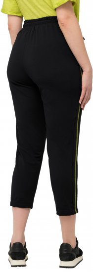 Ulla Popken Decorative Seam Sweatpants Black - Naisten farkut ja housut isot koot - 