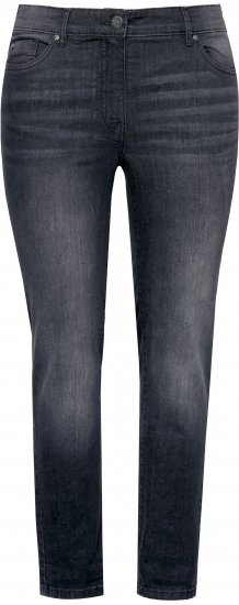 Ulla Popken Rhinestone Detail Stretch Fit Jeans Black - Naisten farkut ja housut isot koot - 