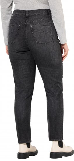 Ulla Popken Rivet Detail Mom Jeans Denim Blue - Naisten farkut ja housut isot koot - 
