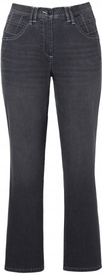 Ulla Popken Wide Leg Mandy Jeans Black - Naisten farkut ja housut isot koot - 