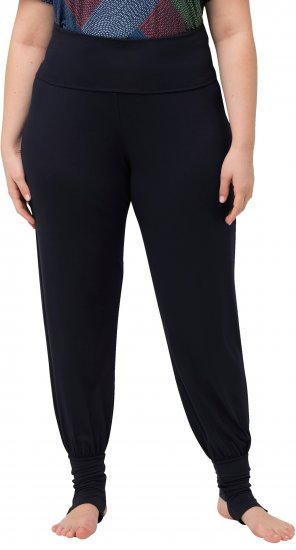 Ulla Popken Stirrup Yoga Pants Navy - Farkut & Housut Isoissa Koissa – Plus Size - 