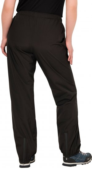 Ulla Popken Rain Pants Black - Naisten farkut ja housut isot koot - 