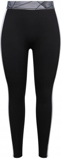 Ulla Popken High Waisted Leggings Black - Naisten farkut ja housut isot koot - 