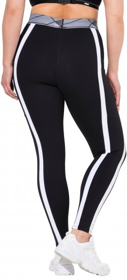 Ulla Popken High Waisted Leggings Black - Naisten farkut ja housut isot koot - 