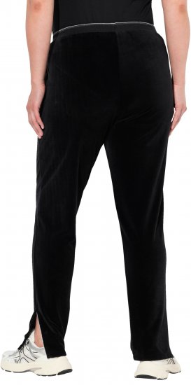 Ulla Popken Velvet Leggings Black - Naisten farkut ja housut isot koot - 