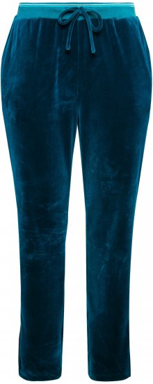 Ulla Popken Velvet Leggings Blue - Naisten farkut ja housut isot koot - 