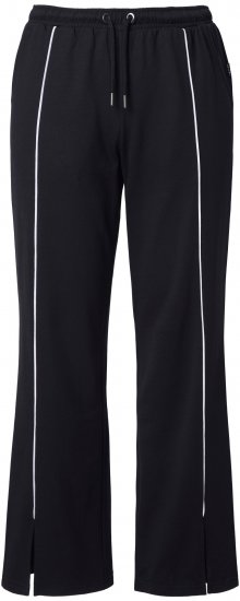 Ulla Popken Tracksuit Pants Black - Naisten farkut ja housut isot koot - 