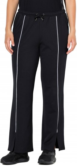 Ulla Popken Tracksuit Pants Black - Naisten farkut ja housut isot koot - 