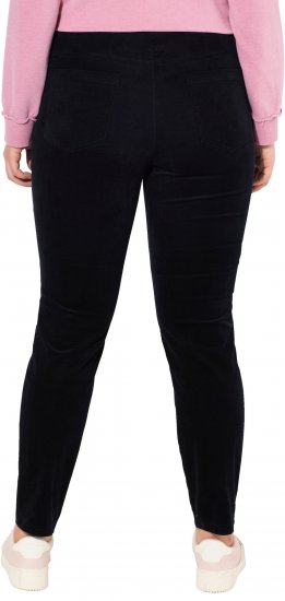Ulla Popken Corduroy Leggings Navy - Naisten farkut ja housut isot koot - 