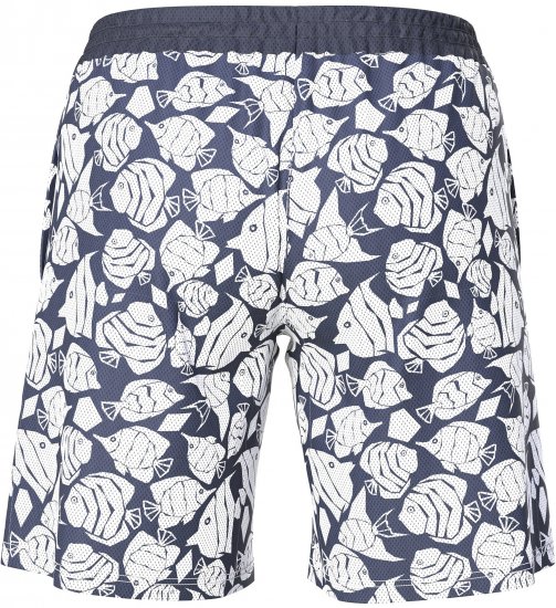 Ulla Popken Angelfish Mesh Shorts Blue - Naisten farkut ja housut isot koot - 