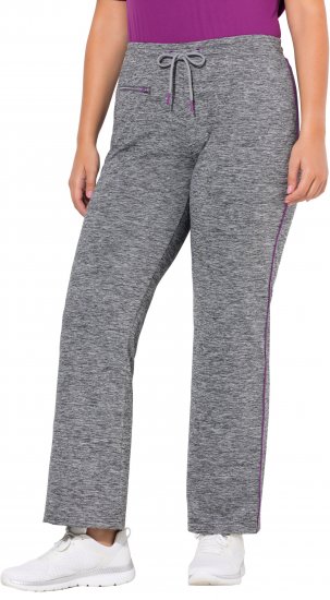 Ulla Popken Quick Drying Jogging Pants Grey - Farkut & Housut Isoissa Koissa – Plus Size - 