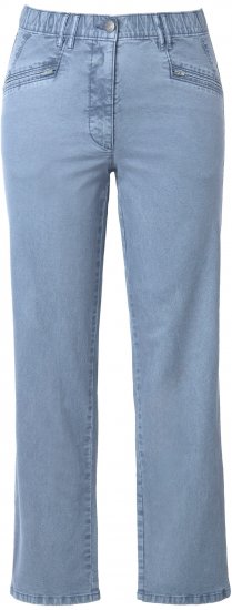 Ulla Popken Tapered Leg Mony Pants Atlantic Blue - Naisten farkut ja housut isot koot - 