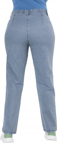 Ulla Popken Tapered Leg Mony Pants Atlantic Blue - Naisten farkut ja housut isot koot - 