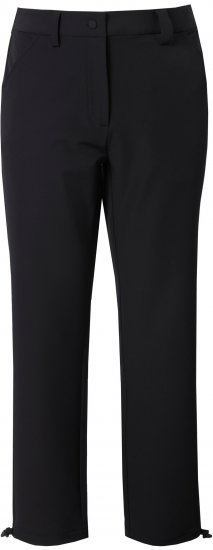 Ulla Popken Triple Function Comfort Waist Softshell Pants Black - Naisten farkut ja housut isot koot - 