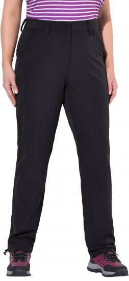 Ulla Popken Triple Function Comfort Waist Softshell Pants Black - Naisten farkut ja housut isot koot - 