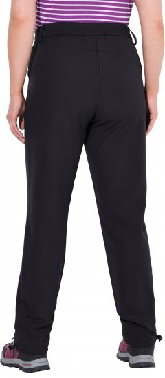 Ulla Popken Triple Function Comfort Waist Softshell Pants Black - Naisten farkut ja housut isot koot - 