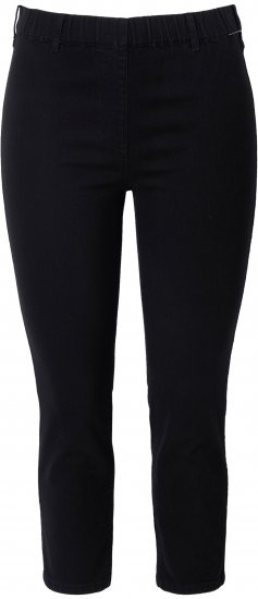 Ulla Popken Cropped Jeggings Black - Naisten farkut ja housut isot koot - 