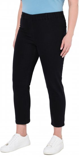 Ulla Popken Cropped Jeggings Black - Naisten farkut ja housut isot koot - 