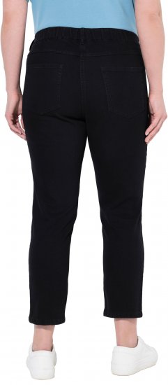 Ulla Popken Cropped Jeggings Black - Naisten farkut ja housut isot koot - 