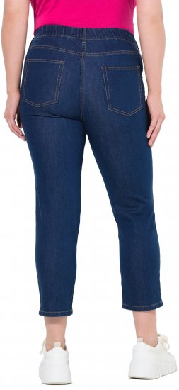 Ulla Popken Cropped Jeggings Blue Denim - Naisten farkut ja housut isot koot - 